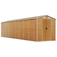 VidaXL Gerätehaus Hellbraun 191x810x198 cm Verzinkter Stahl 1843990