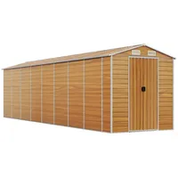 VidaXL Gerätehaus Hellbraun 191x725x198 cm Verzinkter Stahl 1849880