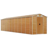 VidaXL Gerätehaus Hellbraun 191x895x198 cm Verzinkter Stahl 1843994