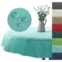 Heimtexland Outdoor Tischdecke Gartentischdecke wasserfest wetterbeständig rutschfest waschbar Outdoortischdecke