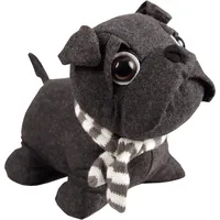 BestLivings Türstopper Mops Bulldogge 25 x 20 cm Anthrazit