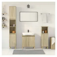 VidaXL Badmöbel-Set Sonoma 3-tlg. Eiche