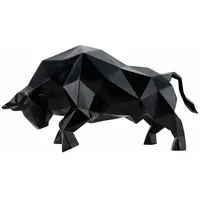 KUNSTLOFT Skulptur, Schwarz, Stein, 2.4x26x23 cm, Dekoration, Skulpturen &