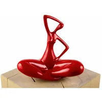 KUNSTLOFT Skulptur, Rot, Stein, 0.92x28x13 cm, Dekoration, Skulpturen &