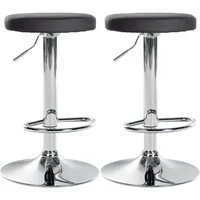 CLP 2er Set Barhocker Ponte Kunstleder I Drehbarer Thekenhocker