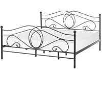 Beliani Metallbett, Schwarz