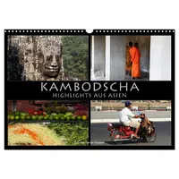 Calvendo Kambodscha - Highlights aus Asien 2025 (Wandkalender 2025