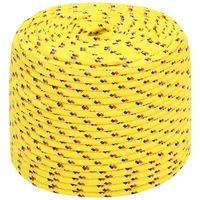 VidaXL Bootsseil Gelb 8 mm 500 m Polypropylen