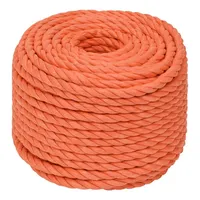 VidaXL Arbeitsseil Orange 10 mm 50 m Polypropylen