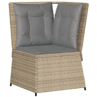 VidaXL Garten-Ecksofa Loungeset beige