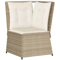 VidaXL Garten-Ecksofa Loungeset beige
