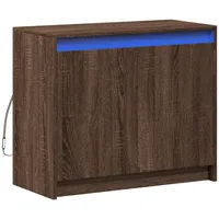 VidaXL LED-Sideboard Braun Eichen-Optik 72x34x61 cm Holzwerkstoff