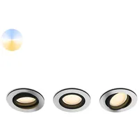 Philips Hue Milliskin Recessed Spotlight Round / Aluminium, -