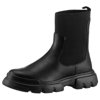 GEOX J Junette Girl C Chelsea Boot, Black, 32