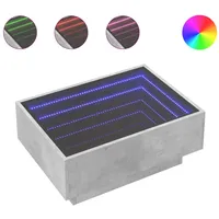 VidaXL LED-Couchtisch Betongrau 70x50x30 cm Holzwerkstoff