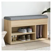 VidaXL Schuhbank Sonoma-Eiche 82x32x45,5 cm Holzwerkstoff