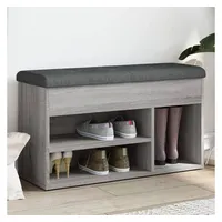 VidaXL Schuhbank Grau Sonoma 82x32x45,5 cm Holzwerkstoff