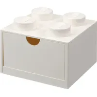 LEGO Aufbewahrungsbox mit Schublade 4-tlg. weiß