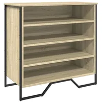 VidaXL Schuhregal Sonoma-Eiche 80x38x78 cm Holzwerkstoff