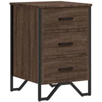VidaXL Nachttisch Braun Eichen-Optik 40x41x60 cm Holzwerkstoff