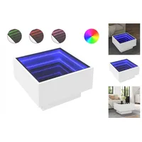 VidaXL LED-Couchtisch Weiß 50x50x30 cm Holzwerkstoff
