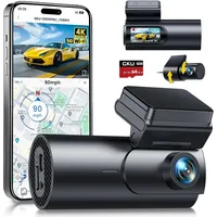 Gku 4K Dashcam Auto Vorne Hinten, 5GHz WiFi GPS,