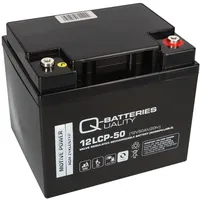Q-Batteries 12LCP-50 / 12V - 50Ah Blei Akku Zyklentyp