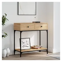 VidaXL Konsolentisch Sonoma-Eiche 75x34,5x75 cm Holzwerkstoff