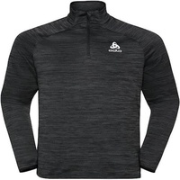 Odlo Herren Midlayer 1/2 zip millennium EL, black melange,