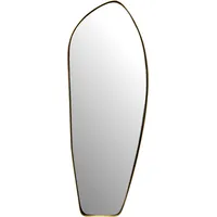 Wohnling Wandspiegel Gold, Glas, Freiform, 33x90x2.5 cm