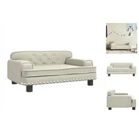 VidaXL Kindersofa Creme 70x45x30 cm Kunstleder - Creme