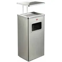 Wesco Standascher mit Dach, Edelstahl matt