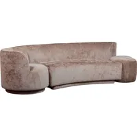 Woood Sofa »Combi-Popular: Bank+Sessel+Pouf, Taupe