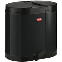 Wesco Ökosammler 170 in der Farbe schwarz, pulverbeschichtetes Stahlblech,
