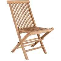 VCM ebuy24 Gartenstuhl Teakholz massiv.