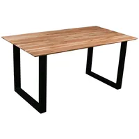 Ab:stil.art.moebel Dean 160 x 85 cm Akazie eichenfarben/beige