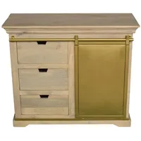 Wolf Möbel Sideboard (100x40x85), KEYWEST Kommode mit 3 Schubladen/