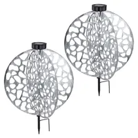 GLOBO Solarlampe Erdspieß orientalische Dekoleuchte Gartenlampe Solarleuchte Metall für
