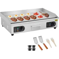 Vevor kommerzieller elektrischer Grill, 4400 W, flache Grillplatte, für