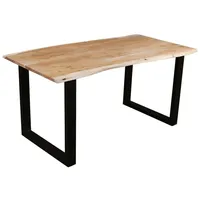 Ab:stil.art.moebel Derek 180 x 90 cm Akazie beige/schwarz