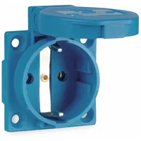 PCE 1050-0bs Schutzkontakt-Anbausteckdose P-Nova+ 50x50 nat IP54 seitlich (blau)