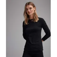 Opus Longsleeve mit Rundhalsauschnitt, Black, 38