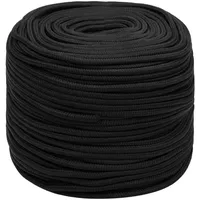 VidaXL Bootsseil Schwarz 8 mm 500 m Polypropylen