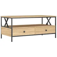 VidaXL Couchtisch Sonoma-Eiche 100x51x45 cm Holzwerkstoff