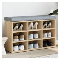 VidaXL Schuhbank Sonoma-Eiche 82x32x50 cm Holzwerkstoff