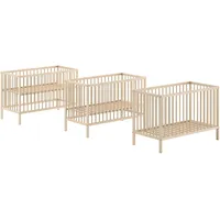 Vipack DINO Gitter-Babybett 60 x 120 cm, höhenverst. Lattenrost,