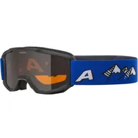 Alpina Piney Skibrille 434 black-blue matt orange (34) one