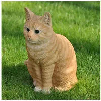 Dazikemo Gartenfigur Dekofigur Katze 29cm