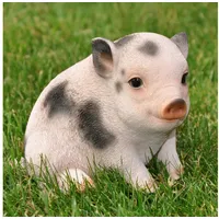 Dazikemo Dekofigur Gartenfigur Schwein / Ferkel