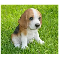 Dazikemo Dekofigur Gartenfigur Beagle Welpe